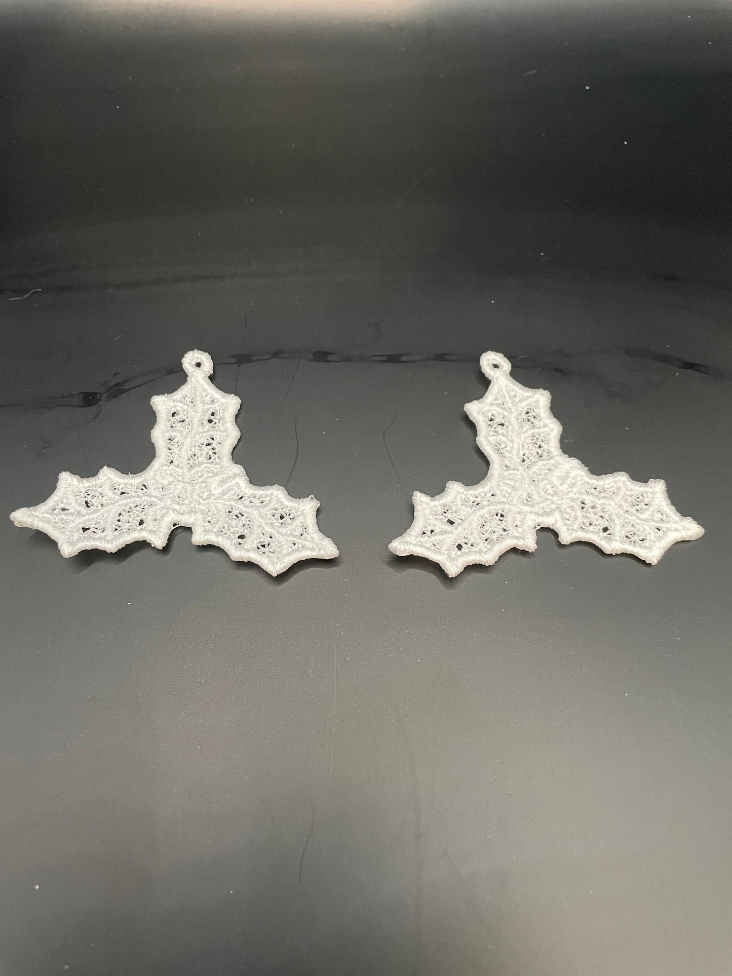 Earrings - Christmas Holly
