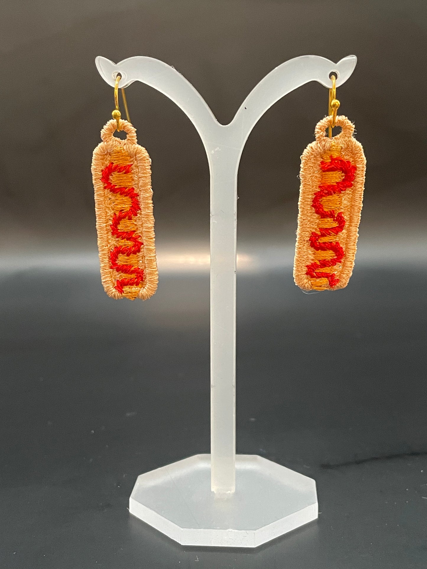 Earrings - Hot Dogs