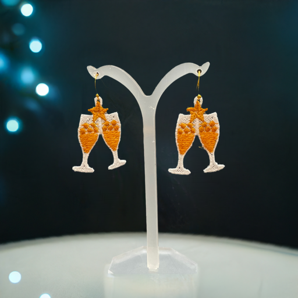 Earrings - Champagne Flutes