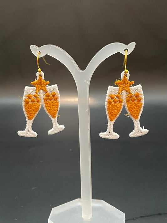 Earrings - Champagne Flutes
