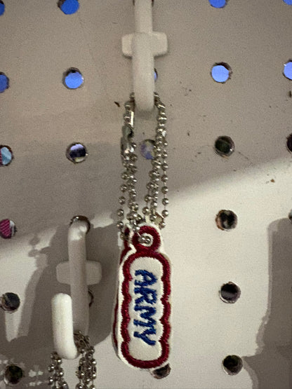 Military Keychain Charm